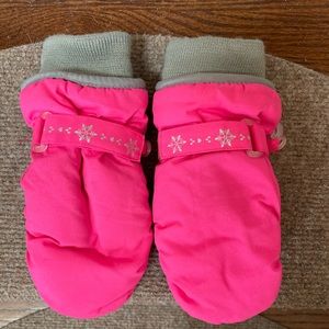 Pink Girl Snow Gloves